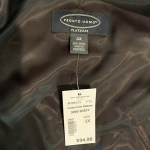 3XL BLACK VEST NWT MENS WAREHOUSE